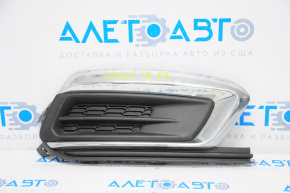Front bumper grille right Chevrolet Cruze 15-16 rest without fog lights, chrome