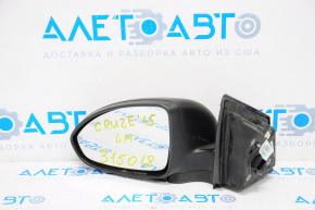 Left side mirror assembly Chevrolet Cruze 11-16 3 pins, structure