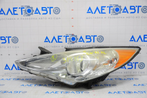 Headlight front left bare Hyundai Sonata 11-14 glossy reflector, spider web