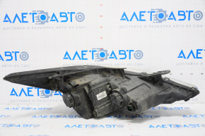 Headlight front left bare Hyundai Sonata 11-14 glossy reflector, spider web