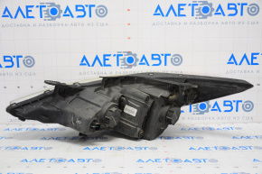 Headlight front right bare Hyundai Sonata 11-14 glossy reflector, spiderweb