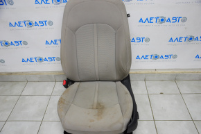 Driver's seat Hyundai Sonata 15-19 without airbag, electric, cloth gray, scratch, under chemical
