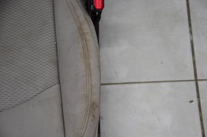 Passenger seat Hyundai Sonata 15-17 without airbag, mechanical, gray cloth, dry-cleanable