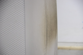 Passenger seat Hyundai Sonata 15-17 without airbag, mechanical, gray cloth, dry-cleanable