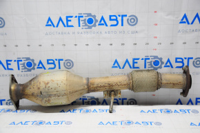 Exhaust line middle part with catalytic converter Toyota Highlander 14-16 3.5 is dented