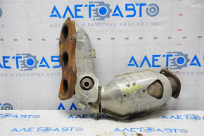 Exhaust manifold rear with catalytic converter Toyota Highlander 14-16 3.5