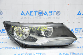 Headlight front right VW Tiguan 12-18 bare rest halogen, for polishing