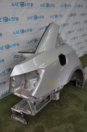 Quarter wing rear right Chevrolet Cruze 11-16 silver, small bumps