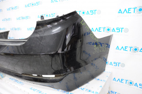 Rear bumper bare Hyundai Sonata 15-17 black