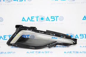 Right fog light frame Hyundai Sonata 15-17 SE under DRL, chrome, bumpers