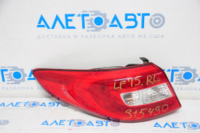 Light outer wing left Hyundai Sonata 15-17 lamp, melted