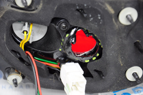 Light outer wing left Hyundai Sonata 15-17 lamp, melted