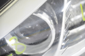 Headlight front left bare Hyundai Sonata 15-17 halogen without fastening, sand, without plug