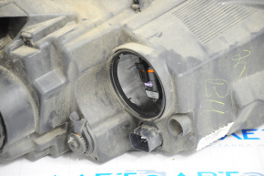 Headlight front left bare Hyundai Sonata 15-17 halogen without fastening, sand, without plug