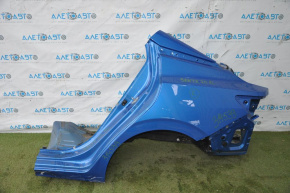 Quarter wing rear left Nissan Sentra 20-24 blue, dented threshold