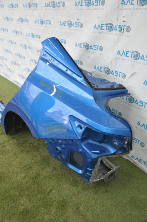 Quarter wing rear left Nissan Sentra 20-24 blue, dented threshold