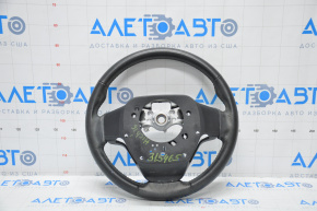 Naked steering wheel Toyota Highlander 14-19 leather black, scratches, worn