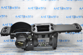 Dashboard front panel without AIRBAG VW Tiguan 09-18 black, worn