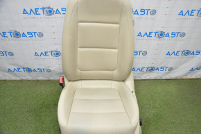 Driver's seat VW Tiguan 09-18 with airbag, electric + fur, beige leather, worn leather