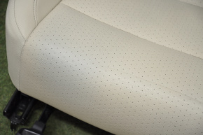 Driver's seat VW Tiguan 09-18 with airbag, electric + fur, beige leather, worn leather