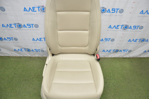 Passenger seat VW Tiguan 09-18 with airbag, manual, leather beige