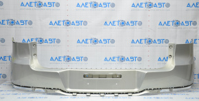 Rear bumper bare VW Tiguan 12-18 rest upper part silver, broken fastener