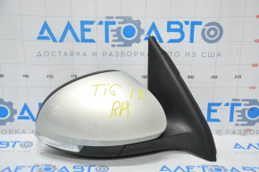 Side mirror right complete VW Tiguan 09-18 6 pins, turn signal, heated, silver