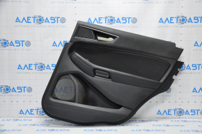 Door trim card rear right Ford Edge 15-18 black, leather, leather tear