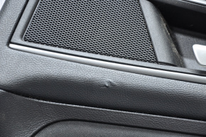 Door trim card rear right Ford Edge 15-18 black, leather, leather tear