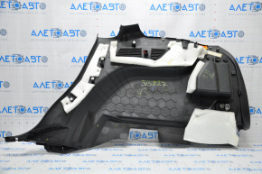 Left arch trim Ford Edge 15-24 black rubbed, white plastic, dented