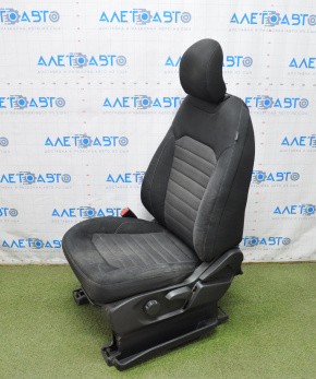 Driver's seat Ford Edge 15-23 without airbag, mechanical, cloth black, wiped, for cleaning