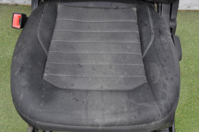Driver's seat Ford Edge 15-23 without airbag, mechanical, cloth black, wiped, for cleaning