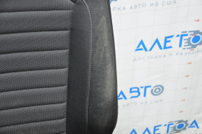 Passenger seat Ford Edge 15-17 without airbag, manual, cloth black, for cleaning