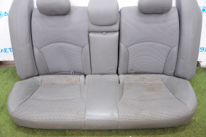 Rear row of seats 2nd row Hyundai Sonata 11-11 combination leather, gray, for cleaning