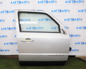Door assembly front right Jeep Patriot 11-17 silver PS2, butt