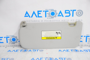 Right visor Kia Soul 14-18 gray, without hook, butts, for dry cleaning