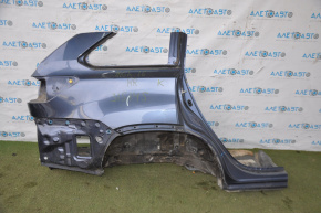 Quarter wing rear right Toyota Highlander 14-19 without BSM blue, butt