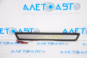 Door sill trim front left outer Kia Soul 14-19 chrome with backlight