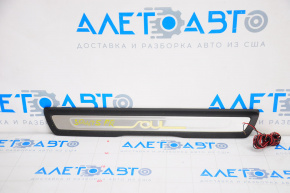 Door sill trim front right outer Kia Soul 14-19 chrome with backlight