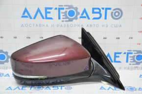 Right side mirror complete Acura TLX 15-19 11 pins, turn signal, red, scratches on turn signal