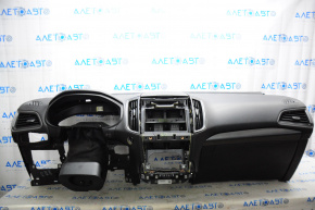 Torpedo front panel without AIRBAG Ford Edge 15-18 black start-stop with glove compartment and airbag knees