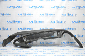 Rear bumper lip Ford Edge 15-18 prerest SE, without parking sensor, dented and torn left part