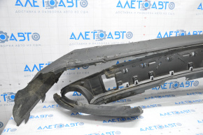 Rear bumper lip Ford Edge 15-18 prerest SE, without parking sensor, dented and torn left part