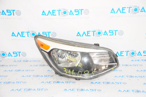 Headlight front right bare Kia Soul 14-19 halogen, with mount, for polishing