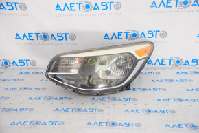 Headlight front left bare Kia Soul 14-19 halogen, with mount, for polishing