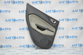 Door trim card rear left Ford Fiesta 11-19 black with gray insert