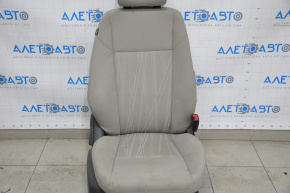 Passenger seat Ford Focus mk3 15-18 rest, without airbag, mechanical, cloth gray