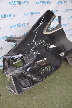 Quarter wing rear right Hyundai Sonata 15-19 black, small bump