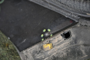 Quarter wing rear right Hyundai Sonata 15-19 black, small bump