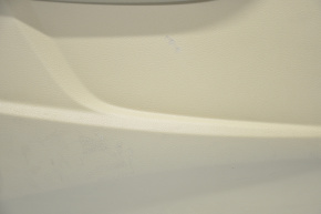 Door trim card rear left Acura TLX 15-17 pre-rest leather beige, defect overlay, scratches, scuffs